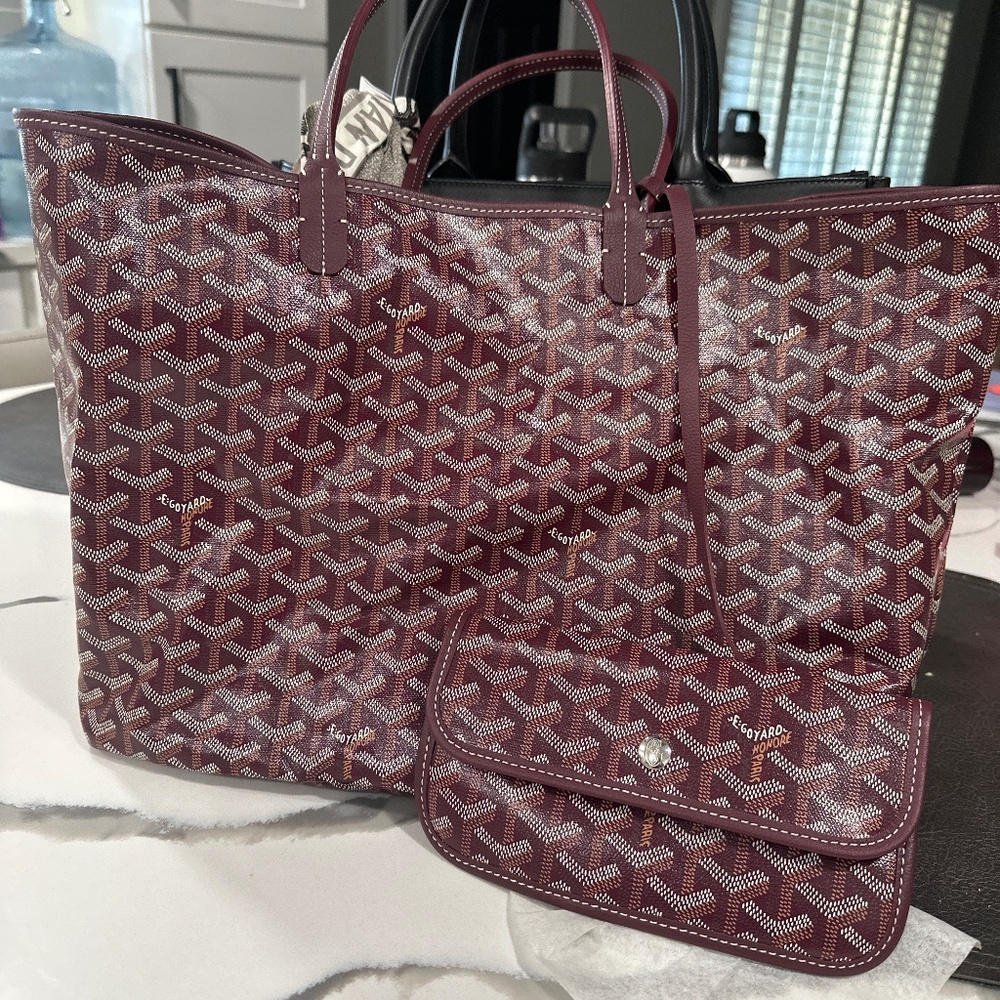 Goyard Saint Louis PM tote bag- burgundy